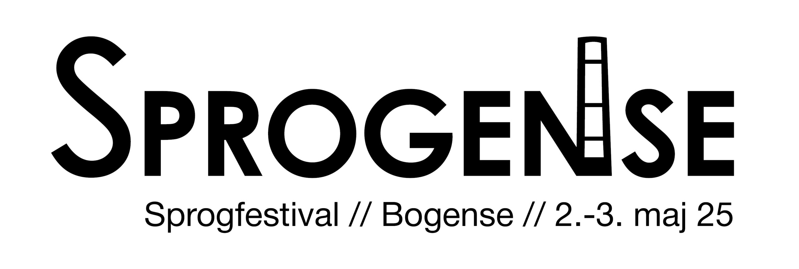 SPROGENSE logo_sort tekst med tagline